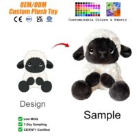 Créez votre propre peluche personnalisée, adorable mouton en peluche, jouet en peluche personnalisable en coton pour enfants