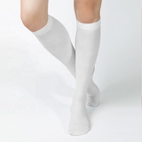Bas de compression antithrombotiques, chaussettes anti-embolie, chaussettes de sport sans pied, chaussettes de compression avec trou d'inspection