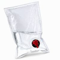 Sac en aluminium de qualité alimentaire avec robinet papillon rouge, sac bib aseptique jetable pour l'emballage de jus, vin, café et autres liquides