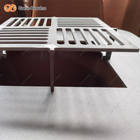 Barbecue en acier corten de style industriel moderne, brûleur à bois, robuste, commercial, pour l'extérieur, certifié CE, allumage automatique