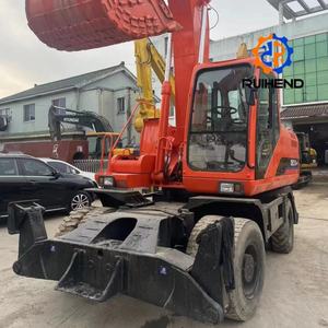 二手斗山DH210W-7轮式挖掘机DH210轮式挖掘机中国道路施工设备21吨斗山210 150出售 - Product Image 6