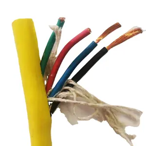 Flexible electric cable copper rubber insulated 4 core 3 core 4mm 6mm 10mm flexible rubber cable