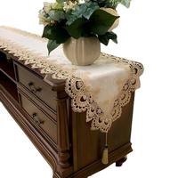 Nouvelle nappe de table à manger et de table basse TaiGen en fibre synthétique de style européen, couvre-meuble TV anti-poussière pour la maison