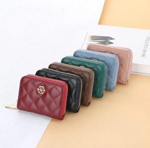 Monedero Delgado de Metal con Cierre para Mujer 2026 |   Cartera Compacta Reutilizable Promocional de Moda con Logotipo Personalizado, Duradera, de Cuero PU - Product Image 1