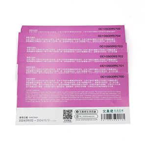 Süpermarket mağaza kullanımı için kuşe kağıt seri numarası barkod ile özel noel nakit kupon baskı kitap tipi - Product Image 3