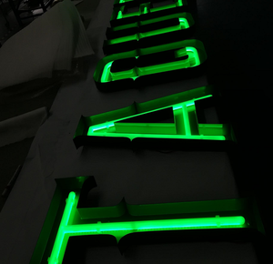 Customized Store 3D Illuminated Signs Faux Neon Letters Neon <strong>Sign</strong> Letter with <strong>Shell</strong> - Product Image 4