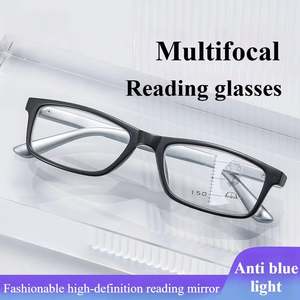 Gafas de Lectura Progresivas Multifocales con Logotipo Personalizado 2025, Gafas de Moda para Hombre y Mujer, Cuadradas, Anti Luz Azul, para Presbicia - Product Image 2