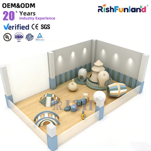 Blocs d'escalade modulaires en mousse modernes, jouets sensoriels pour tout-petits, ensemble d'équipements de jeu intérieur souple pour enfants, utilisation en crèche - Product Image 1