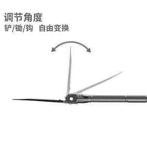 พลั่วพับได้อเนกประสงค์ ใบมีด 13 1/2 นิ้ว สีดำ อุปกรณ์เอาตัวรอดสำหรับตั้งแคมป์กลางแจ้ง เกรดอุตสาหกรรม D14 31 - Product Image 3
