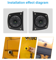 Caméra de sécurité cachée pour voiture, vision latérale, infrarouge, étanche IP69K, 1080P, pour MDVR