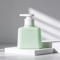 Flacon pompe carré PETG 200ml 300ml pour lotion, shampoing, gel douche, cosmétiques, flacon à pression pour enfants