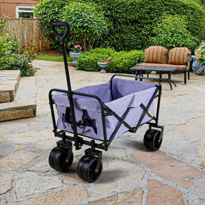Industrial Heavy Duty Foldable Aluminium <b>Wagons</b> <b>Carts</b> with Big Wheels - Product Image 3