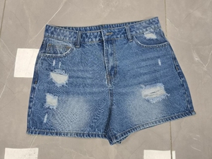 Shorts en <span class=keywords><strong>jean</strong></span> grande taille pour <span class=keywords><strong>femme</strong></span> – Collection été : Taille <span class=keywords><strong>mi</strong></span>-haute, style décontracté sexy, vintage, respirant, délavé, coupe skinny - Product Image 5
