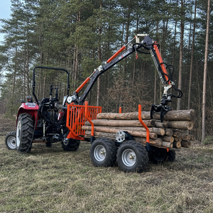 Remolque para ATV con Grúa, Rotador Hidráulico, Garra <span class=keywords><strong>de</strong></span> 1 <span class=keywords><strong>Tonelada</strong></span>, Sierra, Remolque Forestal para Uso Agrícola - Product Image 4