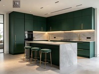 CBMmart - Ensemble d'armoires de cuisine modernes en MDF blanc, personnalisables gratuitement, pour appartement, meubles de cuisine fabriqués en Chine, armoire de cuisine