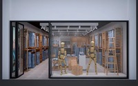 Présentoir moderne pour magasin de jeans Décoration design étagères de comptoir de pantalons en bois Présentoir de magasin de détail de jeans
