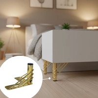 Structure de support triangulaire, pieds de meubles à haute capacité de charge, adaptés aux armoires et à divers autres meubles, pieds de support