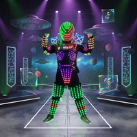 Costume de performance lumineux LED Mecha, armure colorée, costume spécial, écran LED programmable, affichage lumineux, extraterrestre