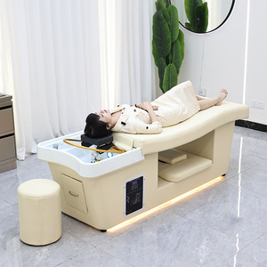 Cama Eléctrica de Lavado de Cabello para Salón, con Masaje, Terapia Tailandesa, Tratamiento Capilar, Spa para Cabeza, con Lavabo - Product Image 6