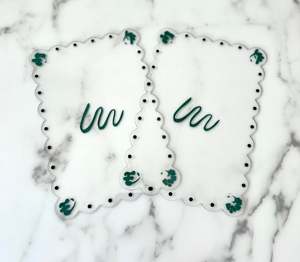 Ensemble <span class=keywords><strong>de</strong></span> mélangeurs acryliques transparents à motif personnalisé Mahjong Tuile <span class=keywords><strong>de</strong></span> Mahjong Bords festonnés 2mm Mahjong Shuffling Cards 2 Pcs Mahjong Mixer - Product Image 1
