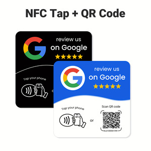 Tarjeta NFC <span class=keywords><strong>de</strong></span> Revisión, Evaluación por Inducción, Código QR Dinámico, <span class=keywords><strong>Google</strong></span> NTAG216, Etiqueta Adhesiva para Mesa, Modelo DLP, Reseñas Independientes para - Product Image 1