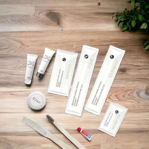 Ensemble d'articles de toilette personnalisés pour hôtel avec kit dentaire et dentifrice pour les voyages, logo imprimé pour hôtel et usage domestique - Product Image 3