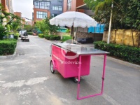 Chariot à glaces mobile personnalisé Etodevice, chariot de vente de gelato commercial avec roues
