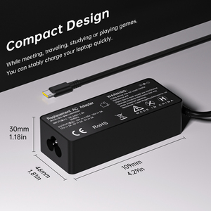 NUEVO 65W 20V 3.25a adaptador <span class=keywords><strong>de</strong></span> corriente Tipo C USB pin cuadrado <span class=keywords><strong>cargador</strong></span> <span class=keywords><strong>de</strong></span> <span class=keywords><strong>computadora</strong></span> portátil para <span class=keywords><strong>computadora</strong></span> portátil ADLX65YDC2A - Product Image 5
