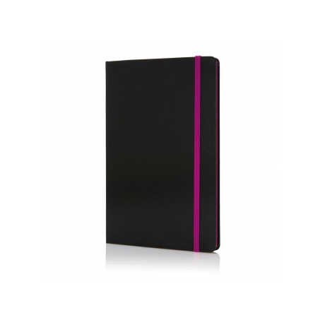 Deluxe A5 Hardcover Notebook with Colored Edges Leather Cover Daily Planner Thermal Bound Size A6
