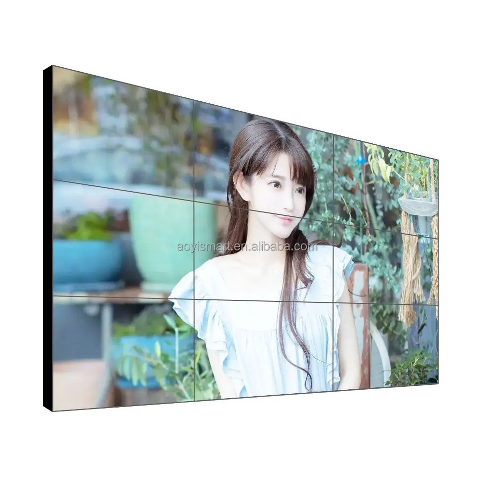49 55 65 بوصة جدار جبل LCD متعددة شاشة عرض إعلانات شاشة الفيديوهات إل سي دي الجدراية LCD الربط شاشة