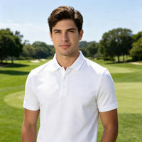 Polo en coton Ice Oxygen Bar 190GSM, élégant, confortable, respirant, à manches courtes, pour le golf, décontracté, pour le travail, 13