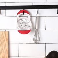 Hot Selling Red Premium Rvs Fruit Perensnijder Corer Cutter Met Plastic Handvat