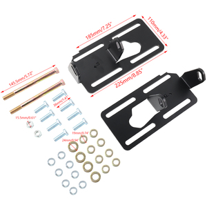 Plaques de montage adaptatrices en aluminium pour moteur LS (LS1, LS2, LS6, LSX, LQ4, LQ9) pour camions 88-98 ENM018-BK - Product Image 3