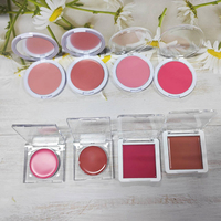 Fard à joues crème personnalisé en forme de cœur, haute pigmentation, waterproof, végétalien, minéral, palette de fard à joues individuelle, votre marque