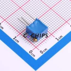 Résistance/potentiomètre réglable 3266X-1-502, composant traversant (THT)-3P, 6,8x4,7 mm, résistance 5 kOhm, 10 %, 500 mW, 250 ppm/ ℃ - Product Image 2