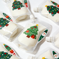 Pochette souple en plastique YSH avec bec verseur et bouchon, finition brillante, idéale pour les liquides – Collection Noël – Fournisseur