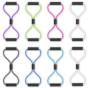 Toptan WeRich Hafif Dayanıklı Yoga Bantları Şekil 8 25lbs Ağır Elastik Çevre Dostu TPE Lateks Yetişkinler İçin - Product Image 4