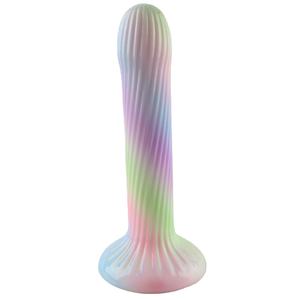 Dildo silikon bergaris Dildo Penis silikon Dildo cangkir hisap nyaman <span class=keywords><strong>Stimulator</strong></span> Anal lembut dengan cangkir hisap mainan Sax untuk wanita pria - Product Image 2