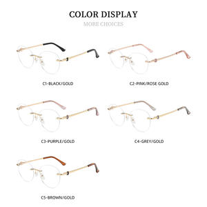 Nuevas <span class=keywords><strong>Gafas</strong></span> Graduadas Ovaladas Cómodas y de Calidad para Mujer, Lentes <span class=keywords><strong>Progresivas</strong></span> Multifocales, <span class=keywords><strong>Gafas</strong></span> Retro con Bloqueo de Luz Azul - Product Image 4