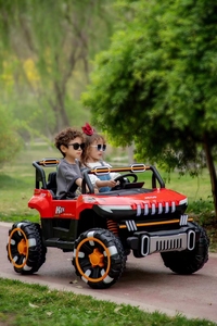 Nouvelle voiture électrique à quatre roues motrices en plastique Junle <span class=keywords><strong>ABM</strong></span>-8688 pour enfants de 2 à 13 ans - Product Image 6