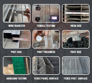 Pagar baja galvanis logam langsung pabrik untuk pagar jaring logam las Taman 3d kawat besi melengkung pagar jala - Product Image 4