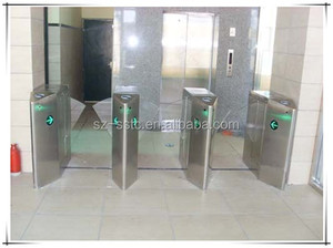 Tự động an toàn cổng <span class=keywords><strong>RFID</strong></span> Đầu đọc thẻ kiểm soát lối vào thép không gỉ IP54 chống Pinch <span class=keywords><strong>Flap</strong></span> cửa quay - Product Image 6