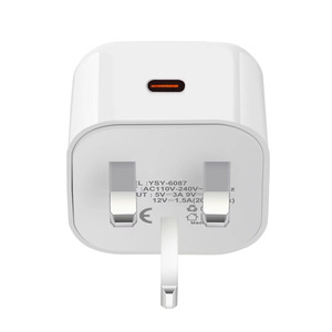 ปลั๊กชาร์จเร็ว3.0 PD <span class=keywords><strong>20W</strong></span> ทนทาน C-Type C USB C ที่ชาร์จแบบเร็วบล็อกที่ชาร์จติดผนังสำหรับ <span class=keywords><strong>iPhone</strong></span> 15 14 13 12 <span class=keywords><strong>XS</strong></span> PRO - Product Image 6