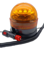 Magnetische Halterung 12-24V LED-Rundumleuchte ECE R65 Klasse 1 UKCA-Zertifiziert Bernsteinfarbene Notfall-Blitzleuchte mit Kabel für LKW