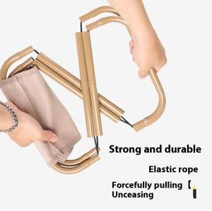 كرسي محمول قابل للطي بالجملة مع حقيبة حمل، كرسي سفر مدمج للتخييم والصيد، كراسي تخييم خفيفة الوزن للغاية - Product Image 2