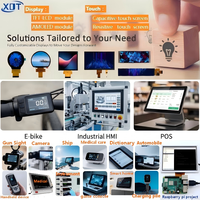 Layar LCD TFT 2,1 Inci 480*480 Spi+rgb Layar Sentuh Panel LCD Bentuk Lingkaran untuk Rumah Pintar