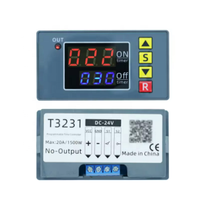 Relais temporisé numérique cyclique T3231 AC110-220V 12/24V avec affichage LED, interrupteur de contrôle de minuterie cyclique