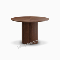 Offre Spéciale d'usine nouveau produit table basse gigogne scandinave vintage design unique table ronde en noyer pour salle à manger café