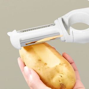 Couteau éplucheur de cuisine multifonctionnel en acier inoxydable, outil pour éplucher les pommes de terre, couteau à éplucher les fruits - Product Image 2