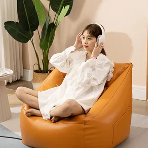 Yeni moda rahat ev kanepe PU deri footstool ile ofis kanepesi oturma seti